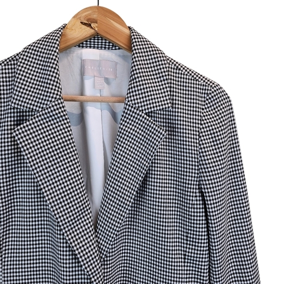 Chelsea28 Houndstooth Blazer Medium Tailored Fit Academia Professional Office - Picture 10 of 14